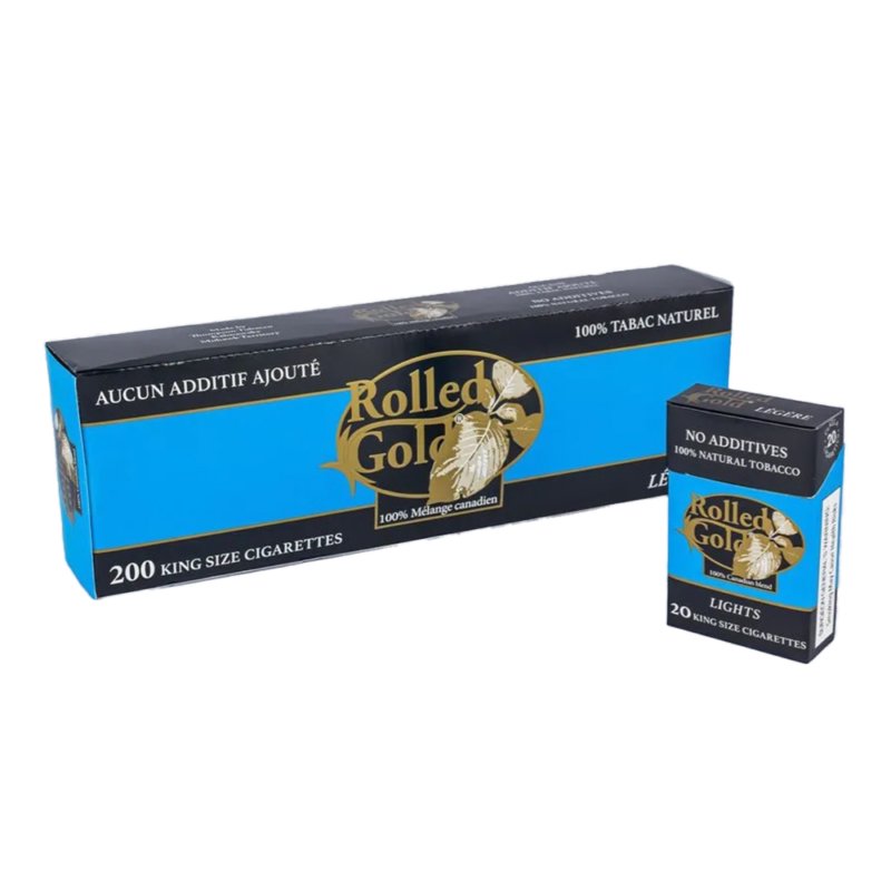 Rolled Gold Light Cigarettes 