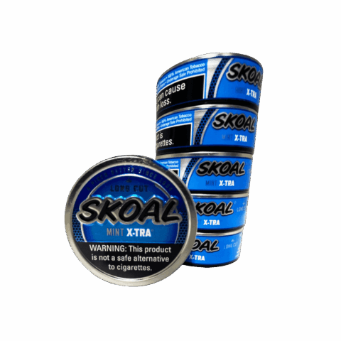 Skoal Mint X-TRA Long Cut dipping tobacco roll of 5 tins - buy Skoal Mint XTRA online at best price with fast shipping